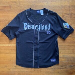 Disneyland Resort 70th Anniversary Baseball Jersey Black Size M Mickey‎ Mouse